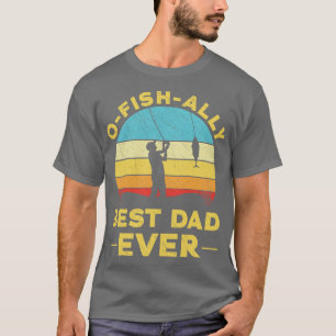 Camiseta Pesca Engraçado Pun Pescador Oficialmente Melhor P