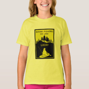 Camiseta Pesca Favorita Do Lago Kayak E Do Rio