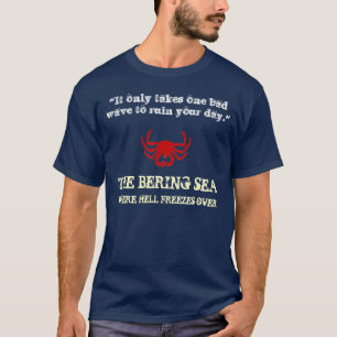 Camiseta Pesca holandesa do caranguejo do mar de Bering do