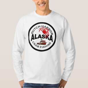 Camiseta Pesca holandesa do caranguejo do porto