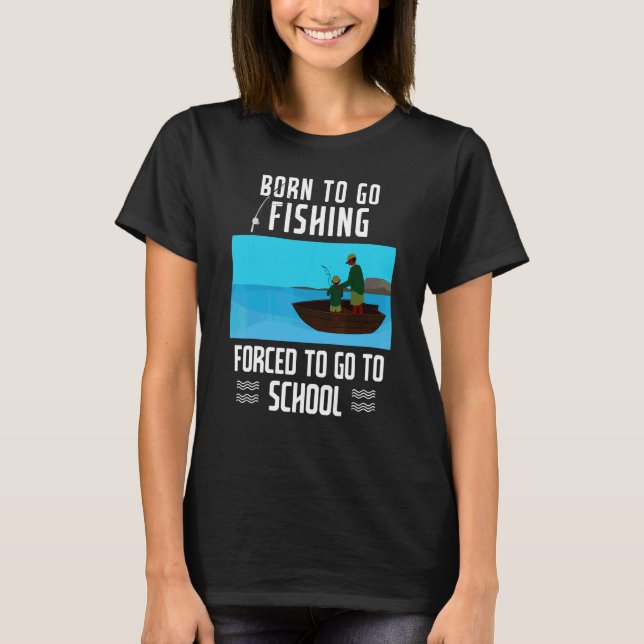 Camiseta Pesca: Jovens Pescadores Nasceres Para Ir Pescar (Frente)