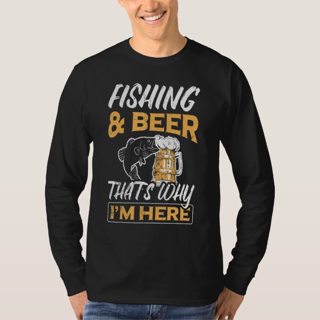 Camiseta Pesca legal De Anglas E Cerveja Para Pescadores (Frente)