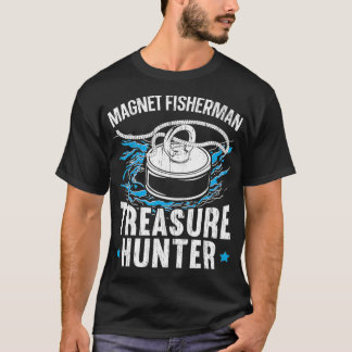 Camiseta Pesca Magnética com caçadores de tesouros do Magne