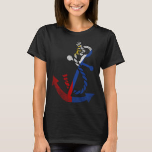Camiseta Pesca marítima com ancoradouro de embarcações náut