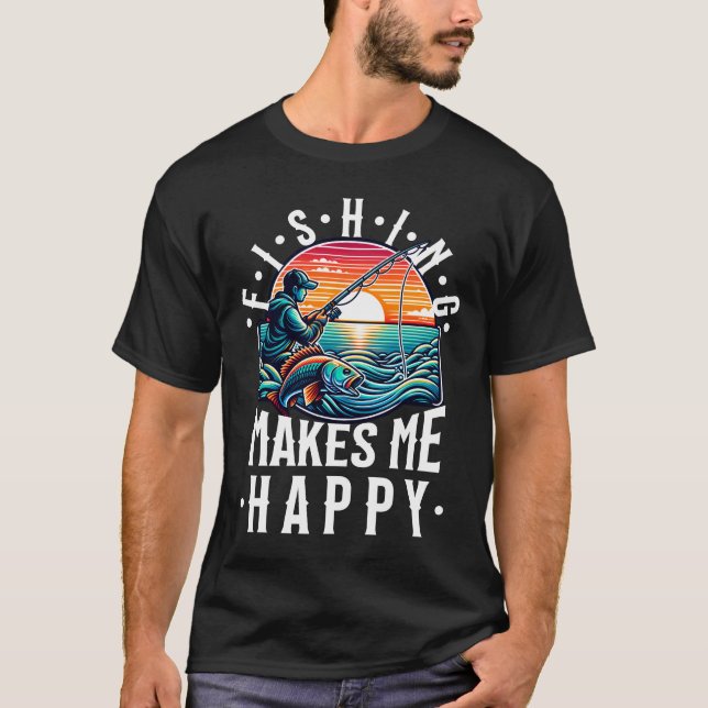 Camiseta Pesca me deixa feliz (Frente)