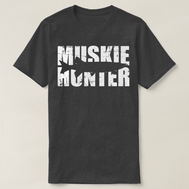 Camiseta Pesca Muskie Hunter (Frente do Design)