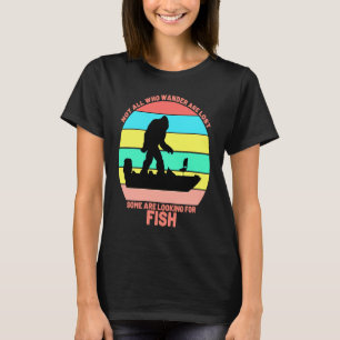 Camiseta Pesca Nem Todos Vagam Perdido Quente  Mulheres Pes