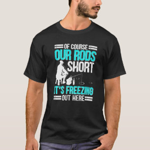 Camiseta Pesca no Gelo Claro Nossas Barras Pescador de Gelo