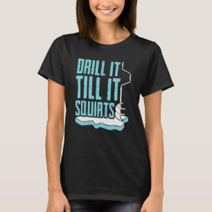 Camiseta Pesca no Gelo Divertida Para Homens Mulheres Pesca