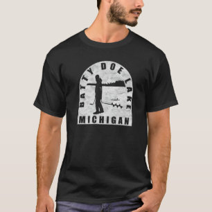 Camiseta Pesca no Gelo no Lago Batty Doe Michigan