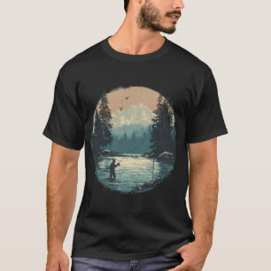 Camiseta Pesca no Gelo Retro Pesca no Gelo Vintage 