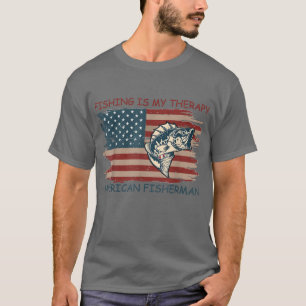 Camiseta Pesca nos Estados Unidos Pavilhão Americano Peixe