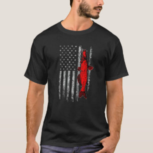 Camiseta Pesca nos Estados Unidos Pavilhão americano Pescad