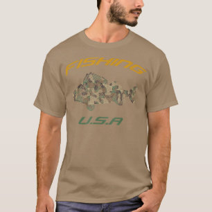 Camiseta Pesca Nos Eua, Peixes De Camoue, Ponto 1056