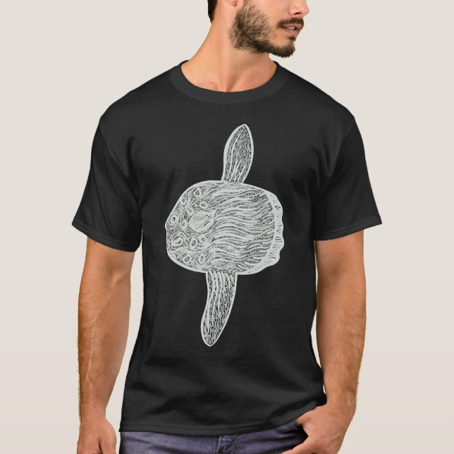 Camiseta Pesca Ou Mola De Preto (Frente)