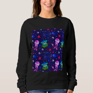 Camiseta Pesca: Padrões do mar, águas-vivas