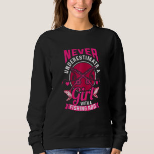 Camiseta Pesca Para Garotas Que Pesquem Peixes De Rod