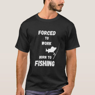 Camiseta Pesca Para Homens Forçados A Trabalhar Nascer À Pe