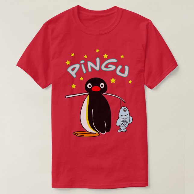 Camiseta Pesca Pingu (Frente do Design)