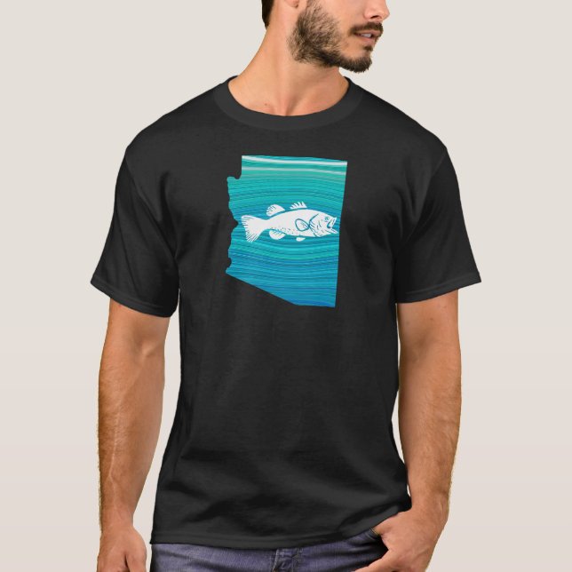 Camiseta Pesca por ondas de arizona (Frente)