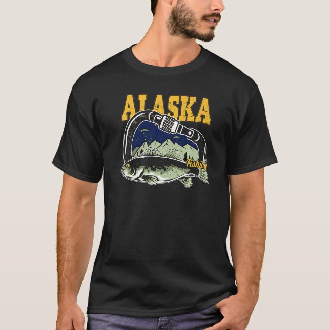 Camiseta Pesca Retro Carabiner Alaska (Frente)
