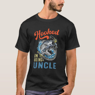 Camiseta Pesca Retrorna Viciada Em Ser Tio Para Homens Fish