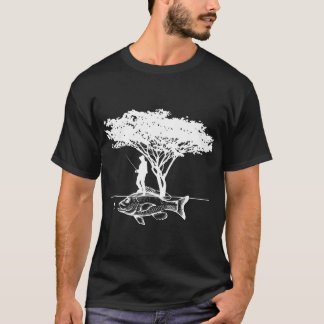 Camiseta Pesca Sob Uma Árvore, Camiseiros Anglóbios