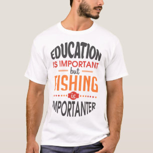 Camiseta Pesca sobre fatos - Teto "Importante" para Anglas