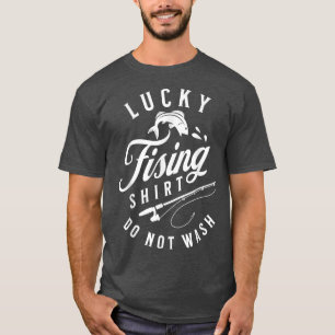 Camiseta Pesca Sortuda Não Lavar o peixe-pescador-pai