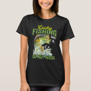 Camiseta Pesca Sortuda Não Lavar Para Pescador