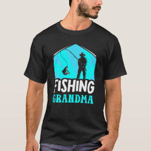 Camiseta Pesca Vovó Peixe Pescador Derrame Gran