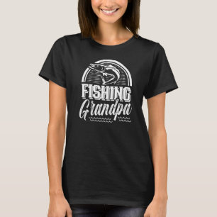 Camiseta Pesca Vovô Peixes Pescado Pescador Derrame Gran