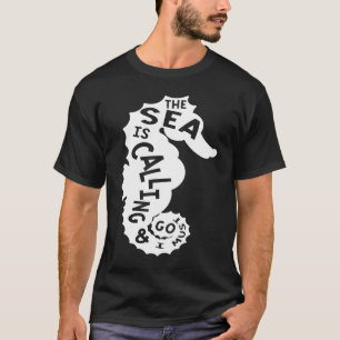 Camiseta Pescada Do Mar Aquático Hippocampus Animal Fish
