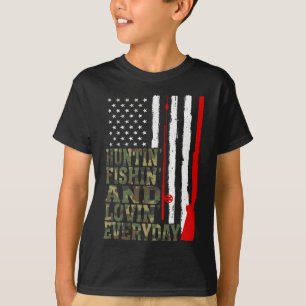 Camiseta Pescado Caçador E Adorável Pescar O Dia A Dia