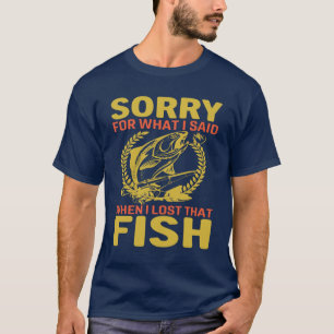 Camiseta Pescado Furioso Sobrevivente Pescador Presente Men