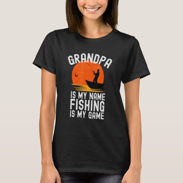 Camiseta Pescado pescador-avô (Frente)