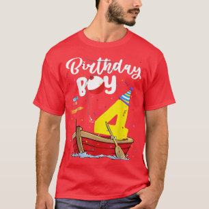 Camiseta Pescador 4º Aniversário A Pescar 4 Anos