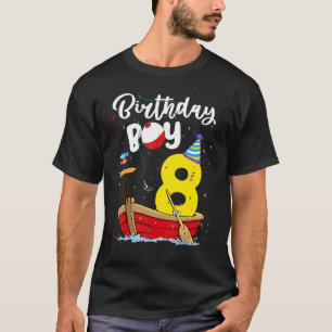 Camiseta Pescador 8º Aniversário A Pescar 8 Anos