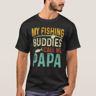 Camiseta Pescador Antigo Meus Companheiros de Pesca Chamam