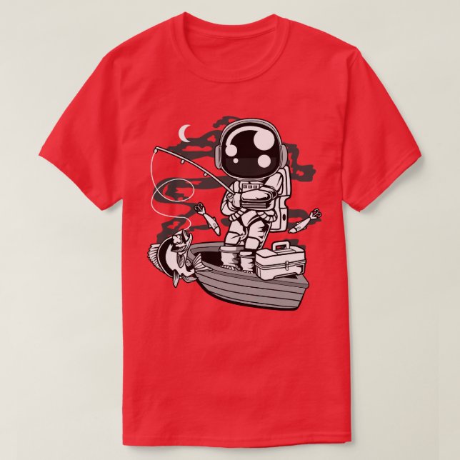 Camiseta Pescador Astronauta (Frente do Design)