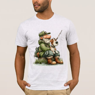 Camiseta Pescador Caprichoso Dia Preguiçoso Pescaria