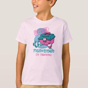 Camiseta Pescador da menina no treinamento
