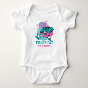 Camiseta Pescador da menina no treinamento