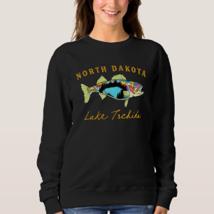 Camiseta Pescador Dakota do Norte Lago Tschida Fisher Walle