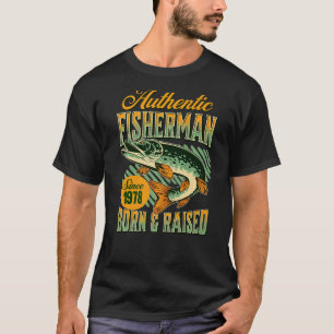 Camiseta Pescador De 44 Birthday Com 44 Anos De Idade A Pes