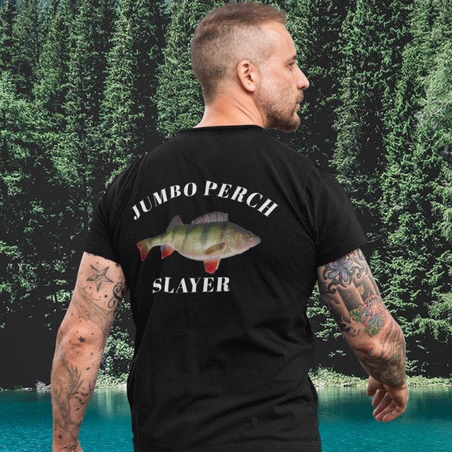 Camiseta Pescador de Anglas de Pesca Jumbo Perch (Criador carregado)