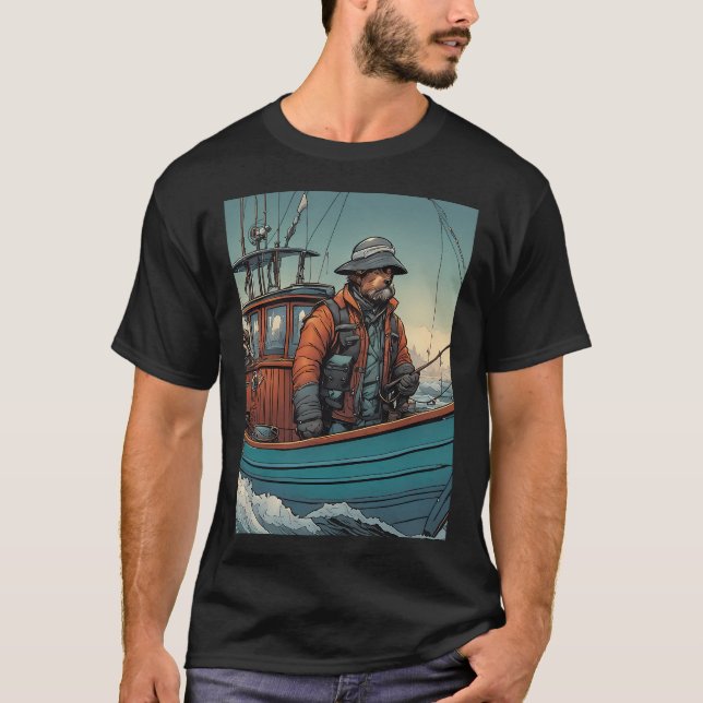 Camiseta Pescador de Cachorro (Frente)