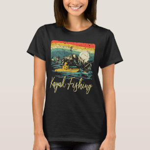 Camiseta Pescador de Caiaque Vintage Caiaque Pescaria