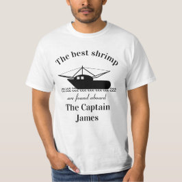 Camiseta Pescador de camarão personalizável
