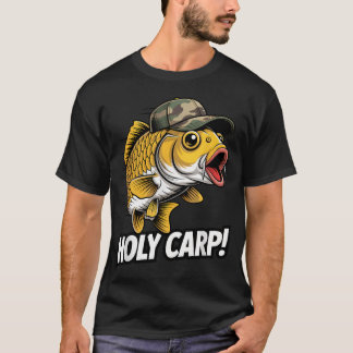Camiseta Pescador de Carpa Sagrada Peixe Pescador Carpa Eng